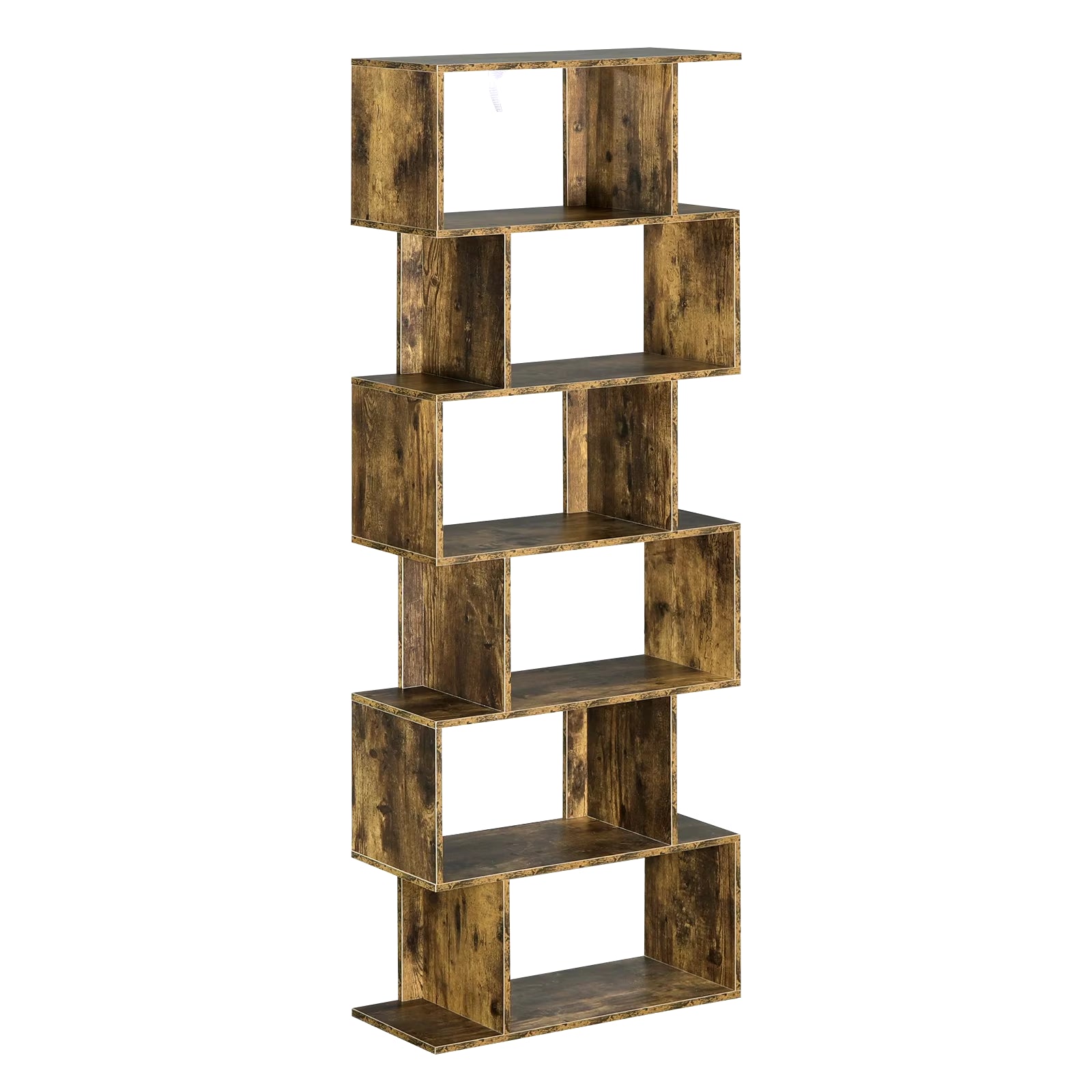 Modern Book Shelf 6 Storage Cubes Unit Tall Freestanding Bookcases for Living Room Bedroom Office Decoration Furniture