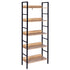 5-Tier Wooden Bookcase Upright Shelving Unit Bookshelf Shoe Rack Bathroom Cupboard Flower Stairs Storage Organizer Display