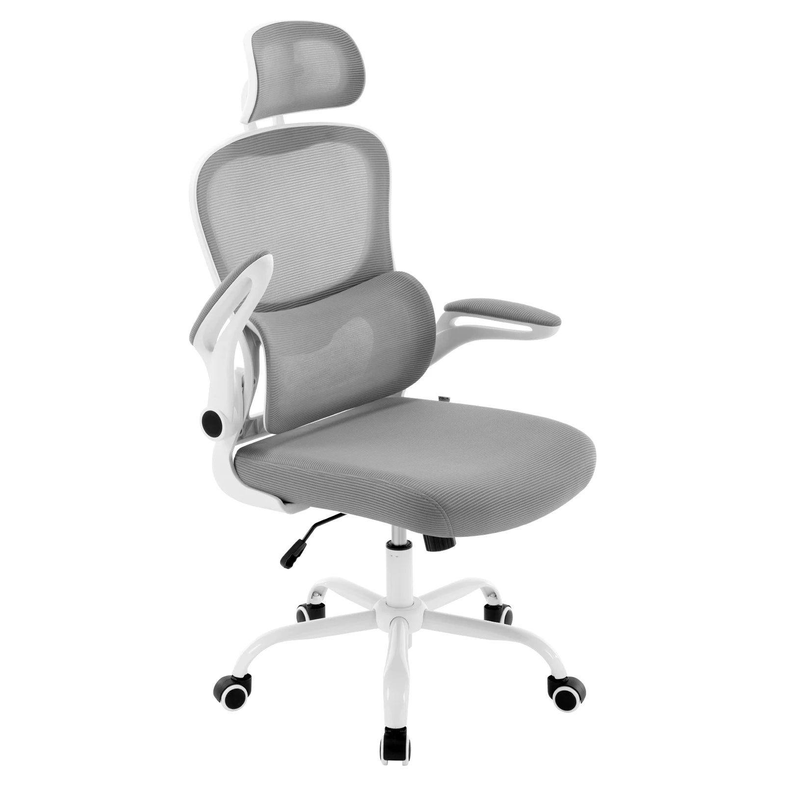 Ergonomic Office Chair with Adjustable Headrest Armrests Executive Chair Rocker Function Swivel Chair Lumbar Support