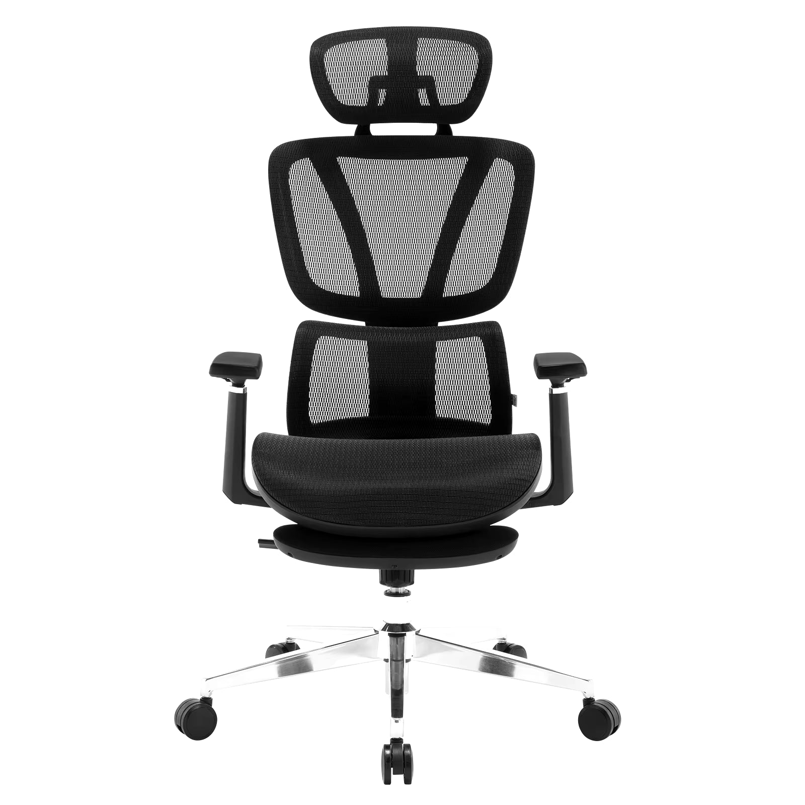 Ergonomic Swivel Office Chair Height Adjustable Headrest Lumbar Support 3D Armrests Retractable Footrest Rocker Function