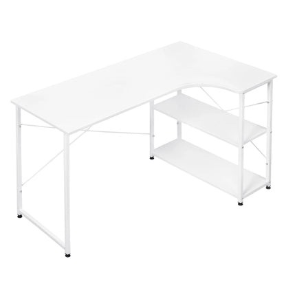 1PC Computer Table L-Shaped Office Desk Workstation Study Writing Desk PC Laptop Table Workstation Dining Gaming Table